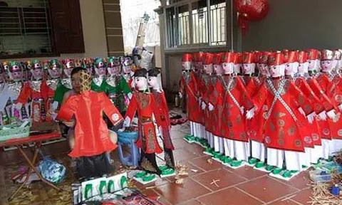 Nữ đại gia chi bộn tiền mua \'chân dài\' đốt cho chồng ở cõi âm